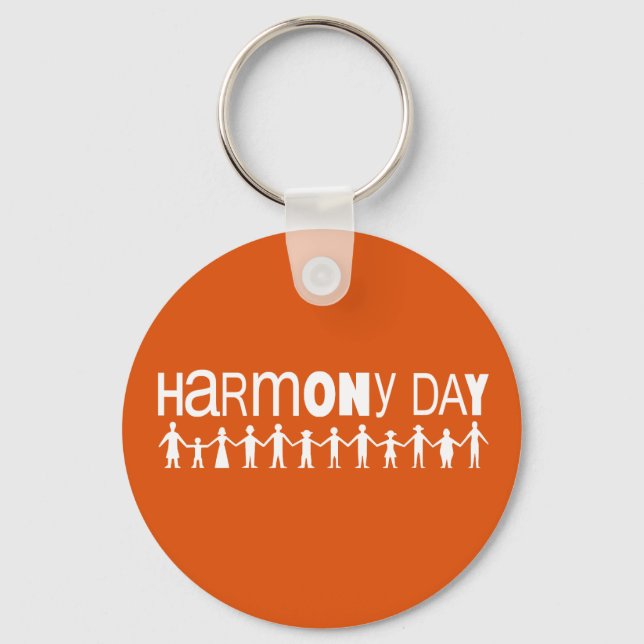 Harmony day, Australia Key Ring (Front)