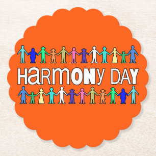Harmony Day Australia Paper Coaster