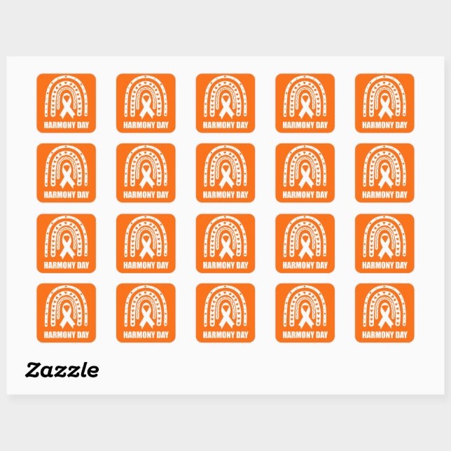 Harmony day, Australia  Square Sticker (Sheet)