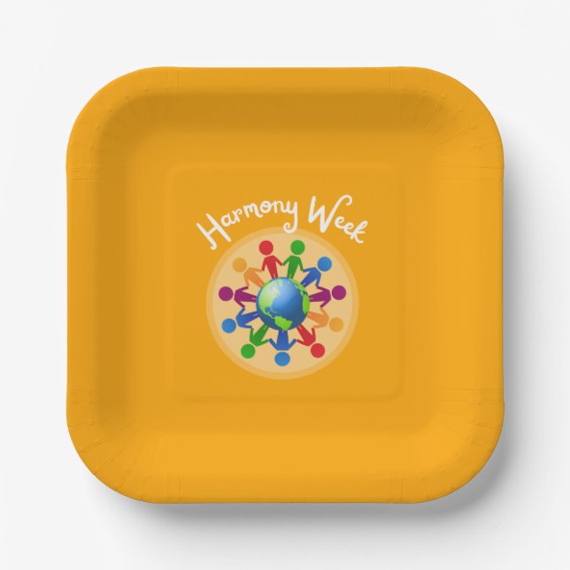 Harmony Day Paper Plate (Front)