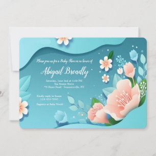 Harmony Floral Baby Shower Invitation