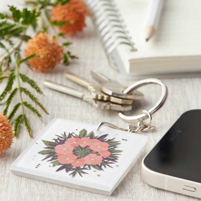 harmony flower key ring (Front Right)