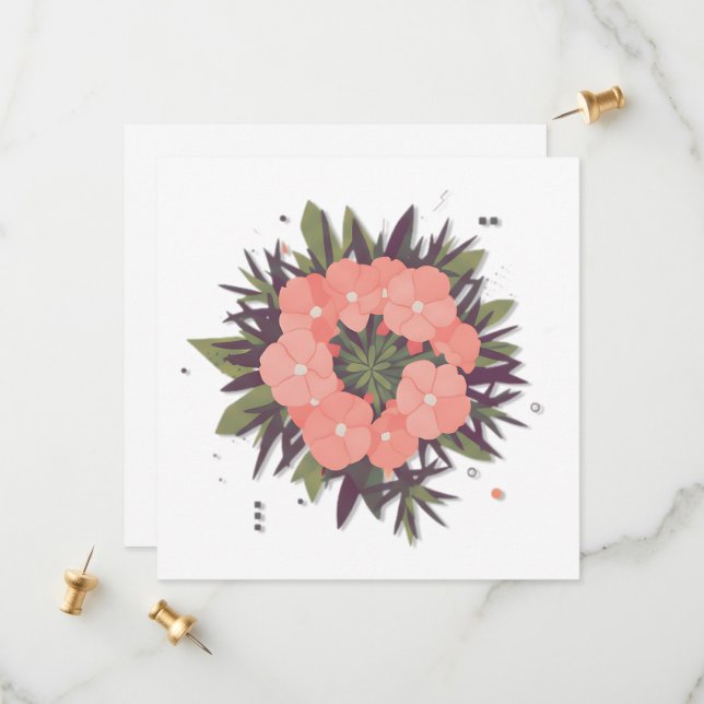 harmony flower save the date (Front/Back In Situ)