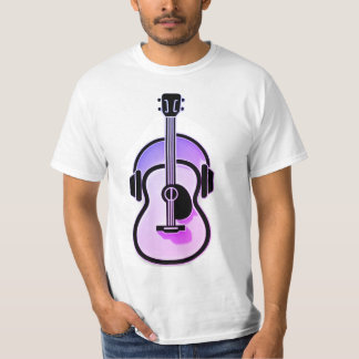 Harmony Fusion: Guitar and Headphones T-Shirt