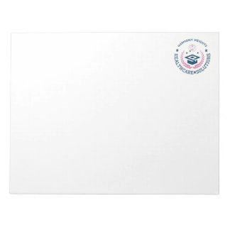 Harmony Heights Healthcare Solutions Company Logo Notepad