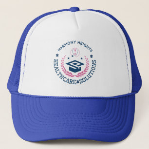 Harmony Heights Healthcare Solutions Company Logo Trucker Hat