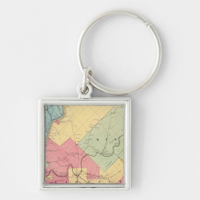 Harmony, Hickory, Kingsley, Tionesta townships Key Ring (Front)