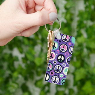 Harmony Hues A Peaceful Pattern Key Ring