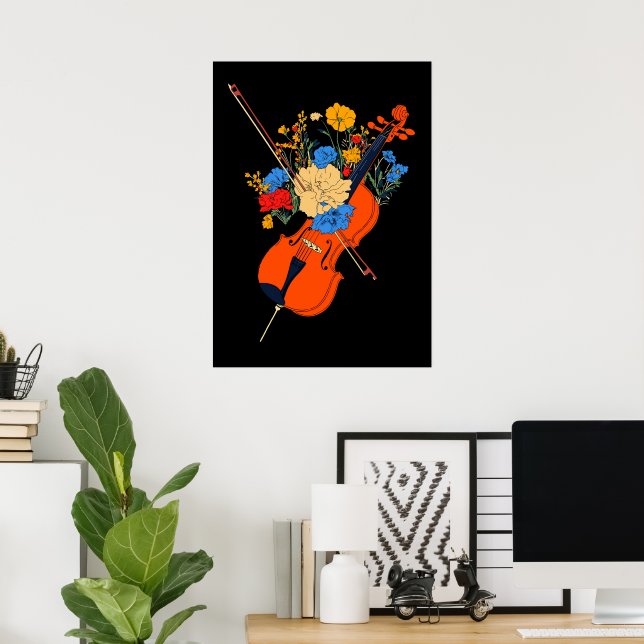 Harmony in Bloom Poster (Home Office)