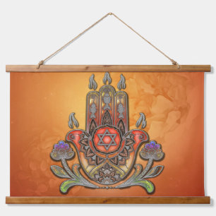 Harmony in colour and form hanging tapestry
