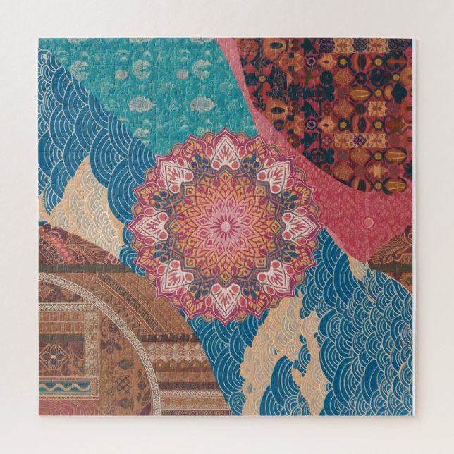 Harmony in Diversity: A Puzzles of Cultural Fusion (Vertical)