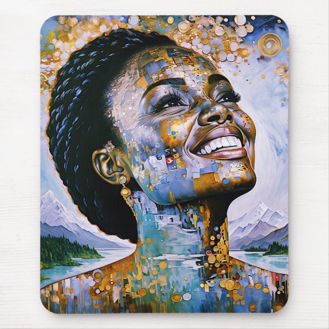 "Harmony in Gold and Sky"      Mouse Pad (Front)