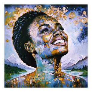 "Harmony in Gold and Sky" Photo Print