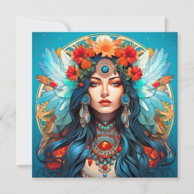 Harmony in Heritage - Art Nouveau Design Invitation (Front)