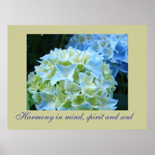 Harmony in Mind Spirit Soul art prints Hydrangeas