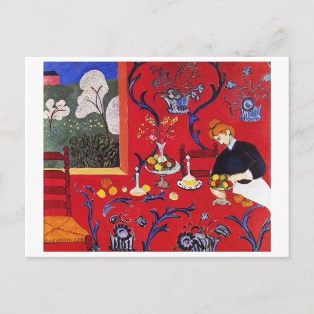 Harmony in Red, Matisse Postcard (Front)