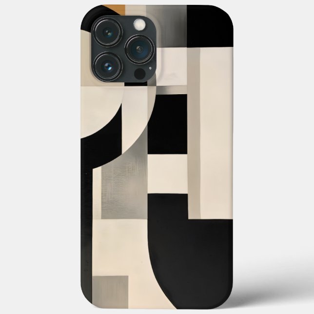 Harmony in Shades: Abstract Composition of B & w Case-Mate iPhone Case (Back)