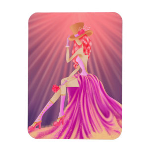 "Harmony in Stardust" A Glamorous Steampunk Queen Magnet