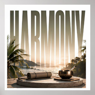 Harmony Luxury Wellness Editorial Lifestyle Poster