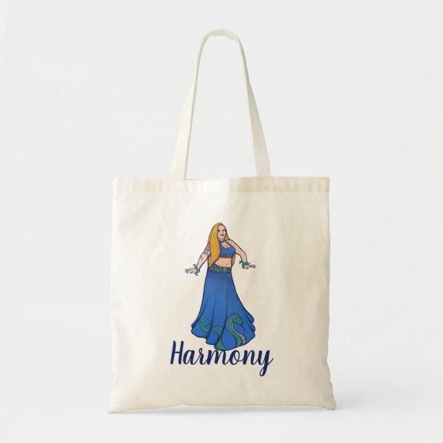 Harmony Lynn Belly Dancer Tote Bag (Front)