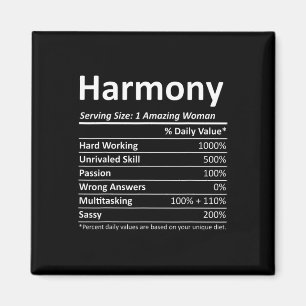 Harmony Nutrition Personalised Name Funny Christma Magnet