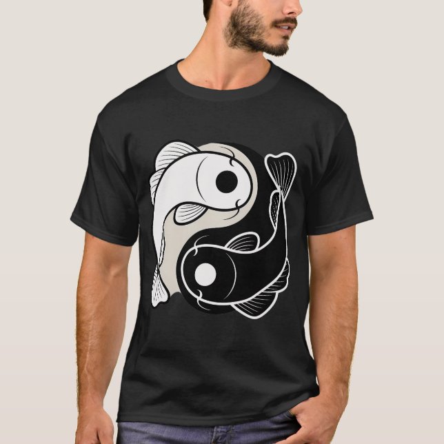 Harmony of Koi Yin Yang T-Shirt (Front)