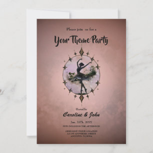 Harmony of Movement The ballerina in the starlight Invitation