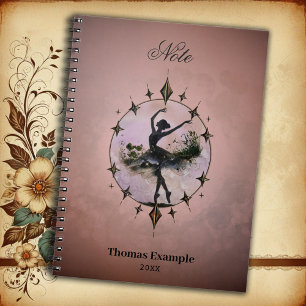Harmony of Movement The ballerina in the starlight Notebook