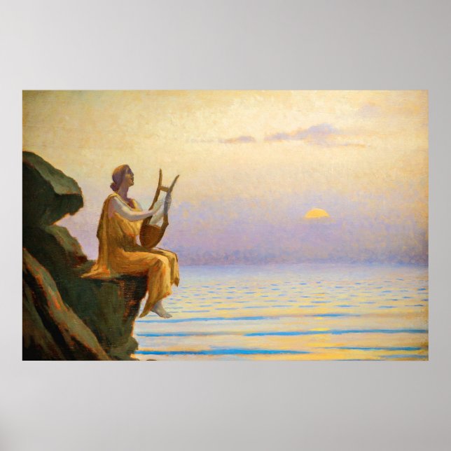 Harmony of Sea Evening by Alphonse Osbert Poster (Front)