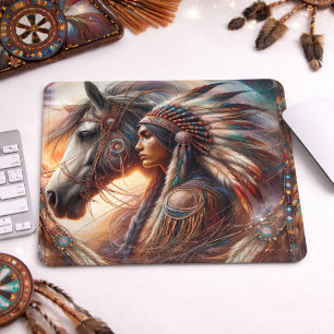 Harmony of Spirit and Steed Mouse Pad