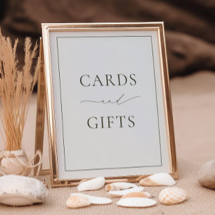 HARMONY Olive Green Cards and Gifts Poster