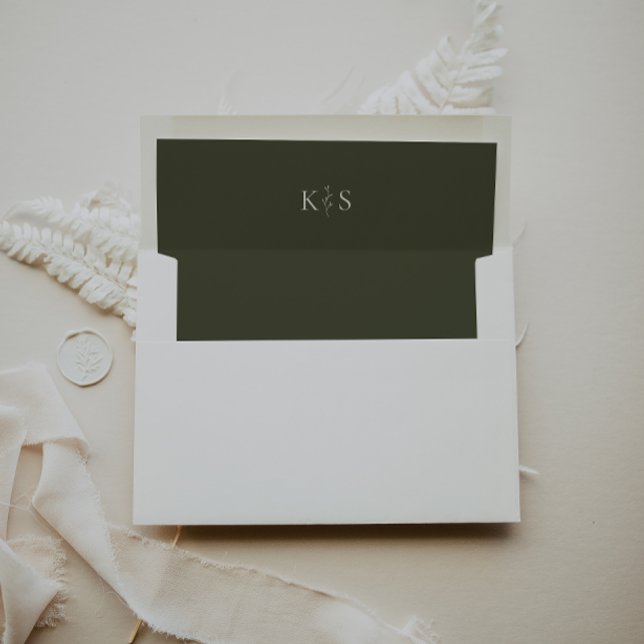 HARMONY Olive Green Wedding Envelope (Creator Uploaded)