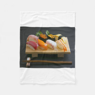 Harmony on Hinoki – Sushi Platter Fleece Blanket