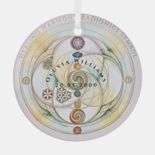 Harmony Radionics Ritual Candle Glass Tree Decoration