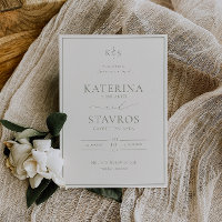 HARMONY Sage Green Wedding Invitation
