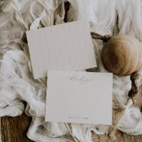 HARMONY Terracotta Thank Note Card