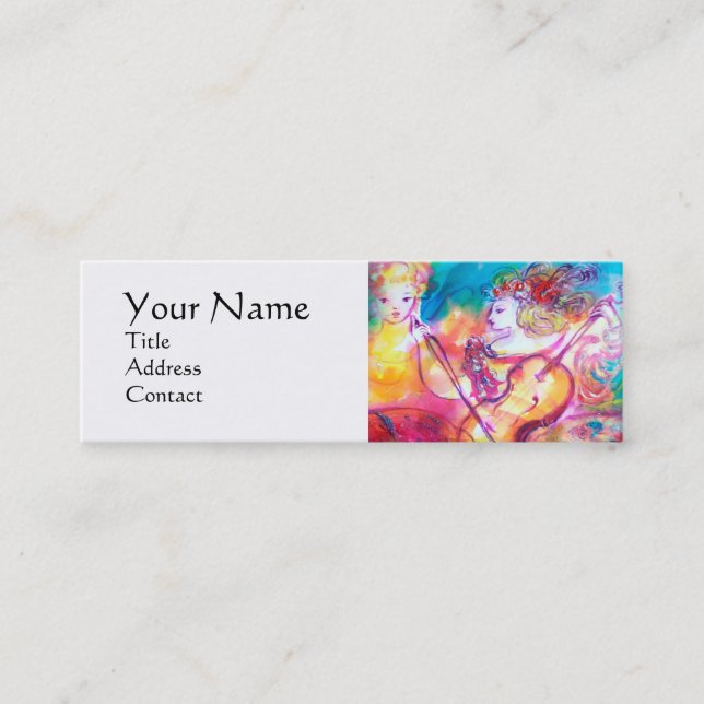 HARMONY TRIO MUSIC SPRING CONCERT MINI BUSINESS CARD (Front)
