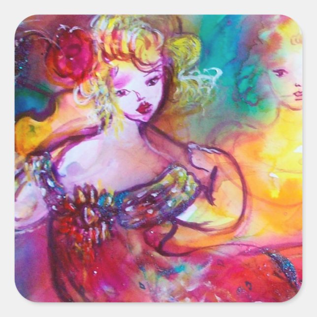 HARMONY TRIO SPRING MUSIC CONCERT SQUARE STICKER (Front)