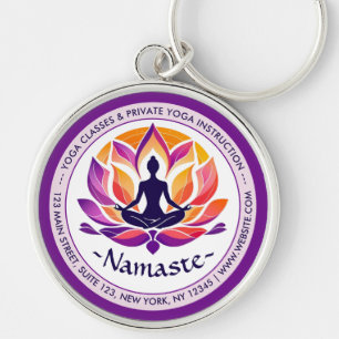 Harmony Uniting Mind, Body, and Nourish Key Ring