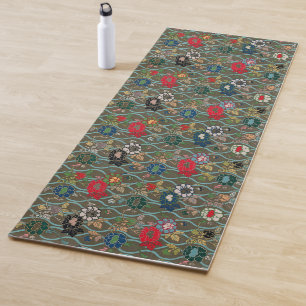 Harmony Unleashed: Japanese Vintage Floral Yoga Mat