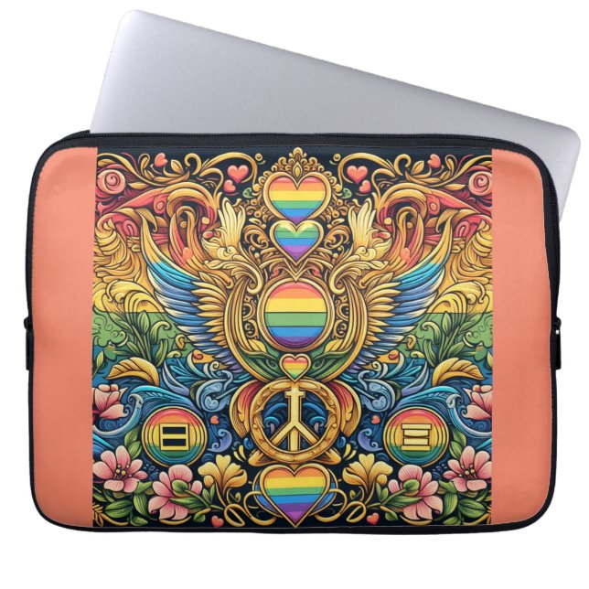 Harmony Wings Laptop Sleeve (Front)