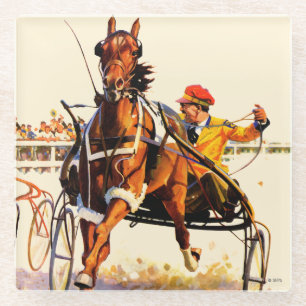 Harness Race Glass Coaster