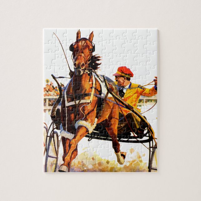 Harness Race Jigsaw Puzzle (Vertical)