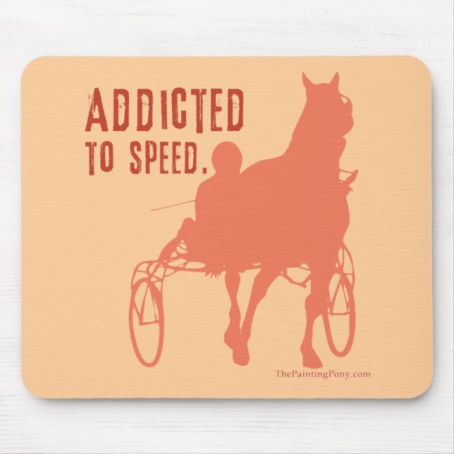 Harness Racing Horse Lover Mouse Pad (Front)