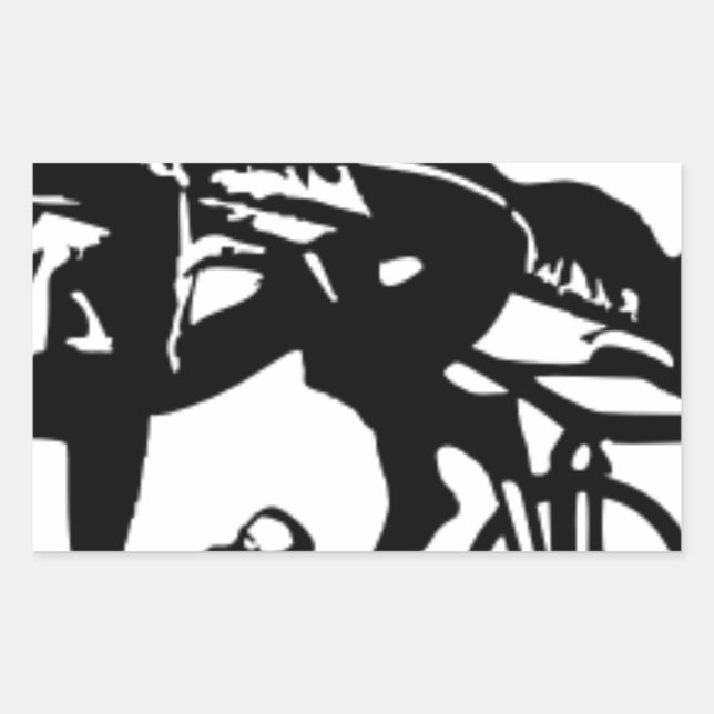Harness Racing Horse Rectangular Sticker (Front)