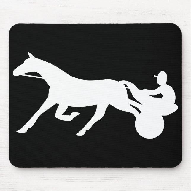 harness racing icon mouse pad (Front)