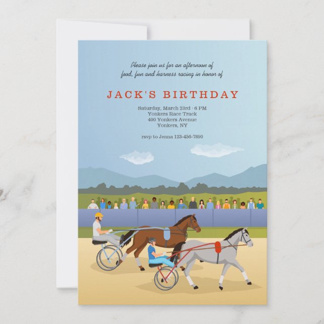 Harness Racing Invitation (Front)