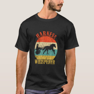 Harness Racing Retro Harness Whisperer Horse Racer T-Shirt