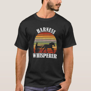 Harness Racing Retro Vintage Harness Whisperer Hor T-Shirt