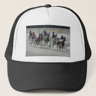 Harness Racing Rounding Last Turn Ball Cap